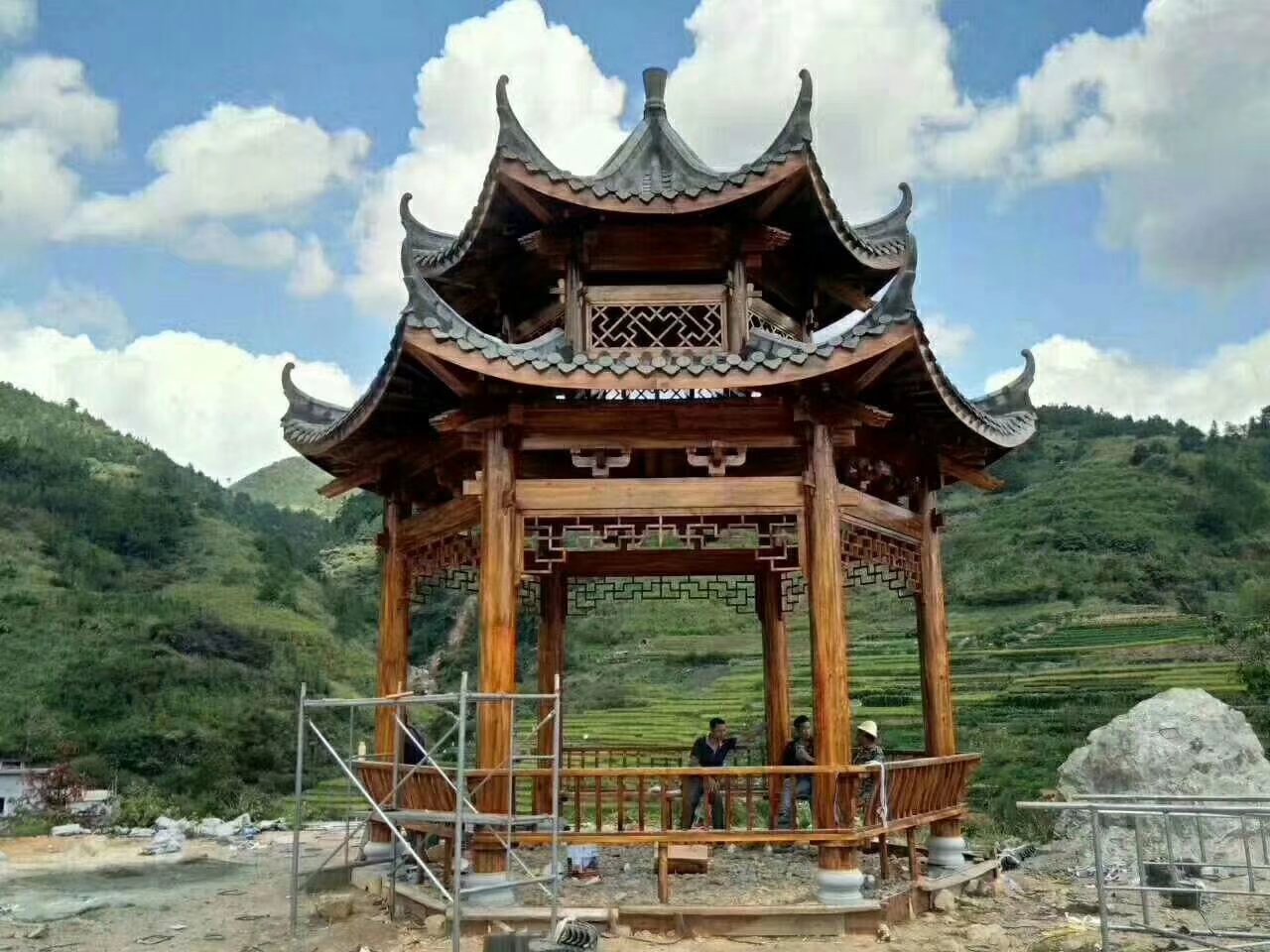鄭州防腐木古建筑