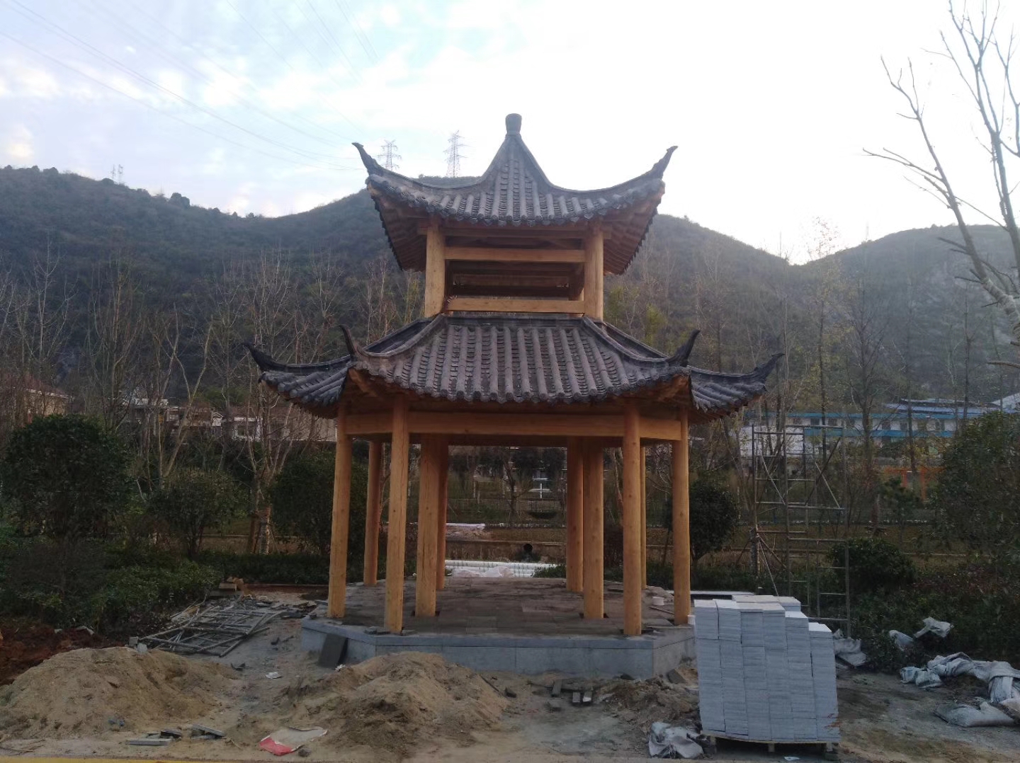 鄭州防腐木古建筑