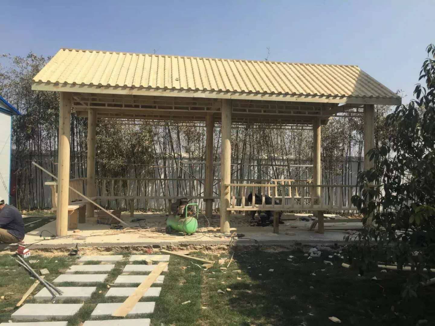 鄭州防腐木長廊