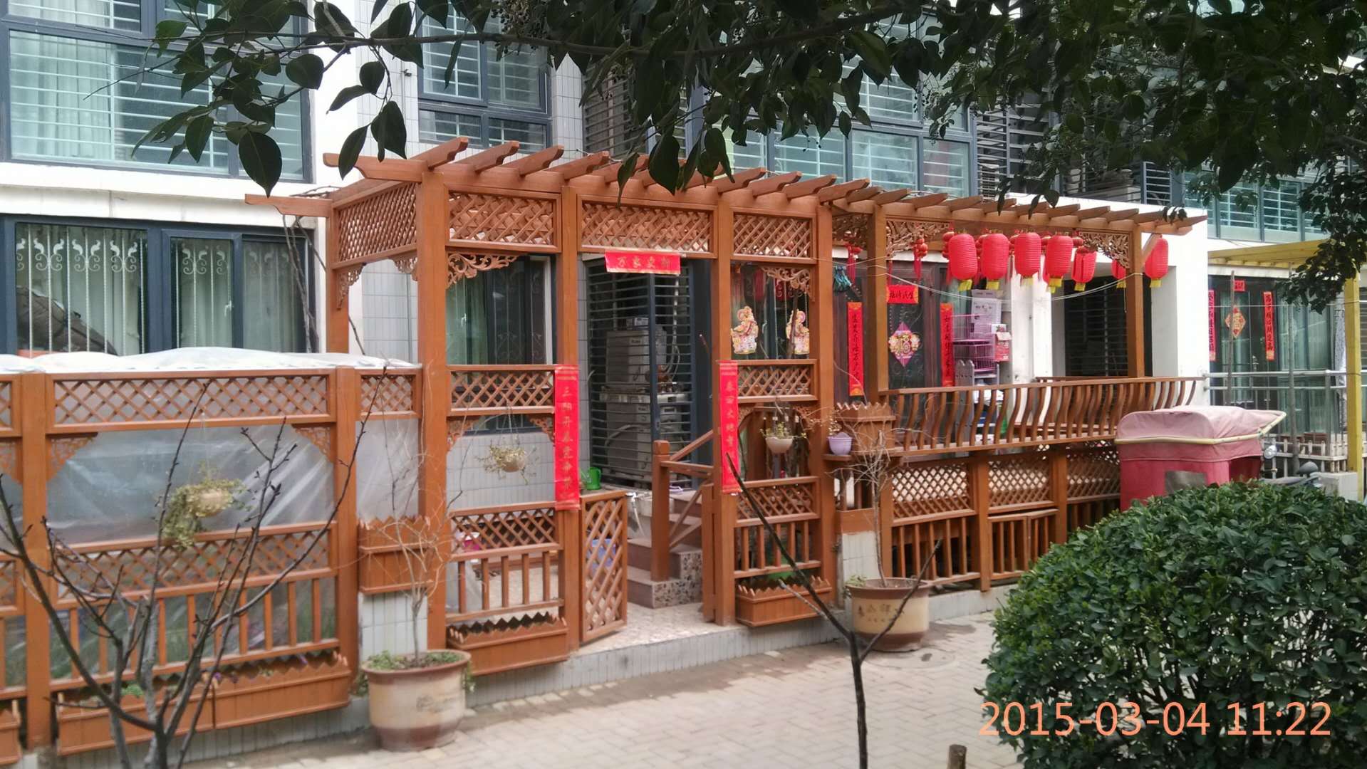 鄭州防腐木花架