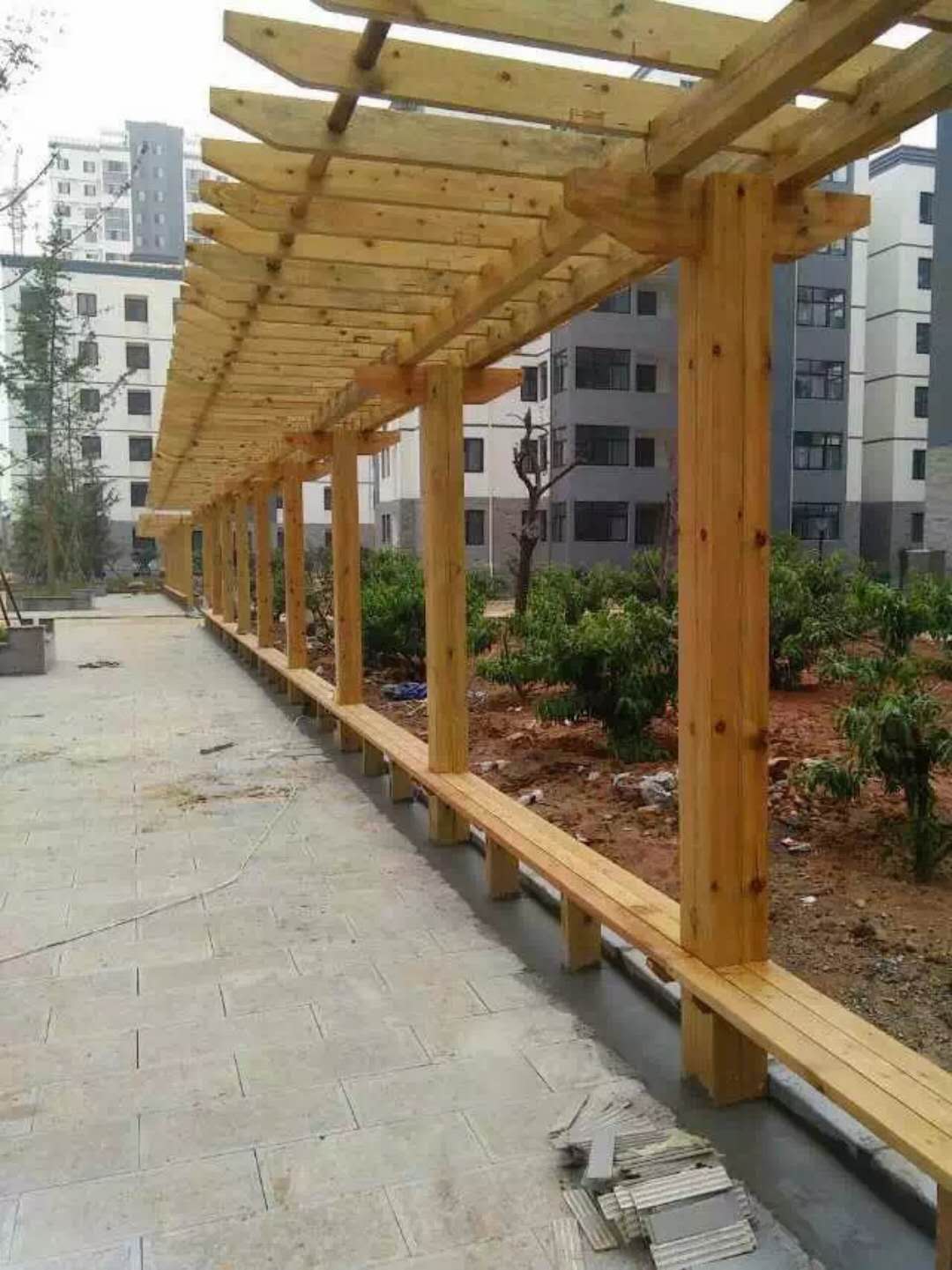 鄭州防腐木花架