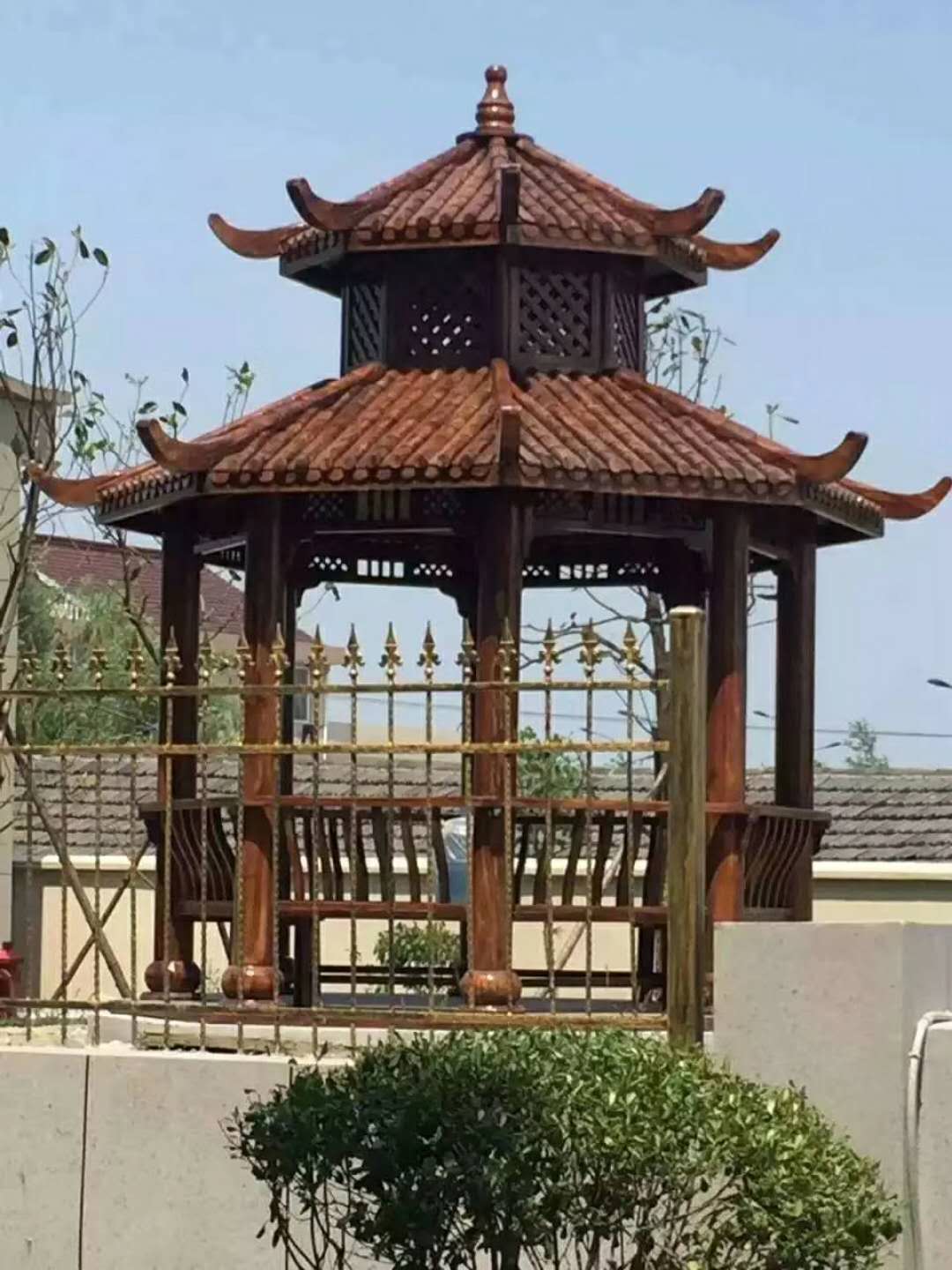 鄭州防腐木涼亭