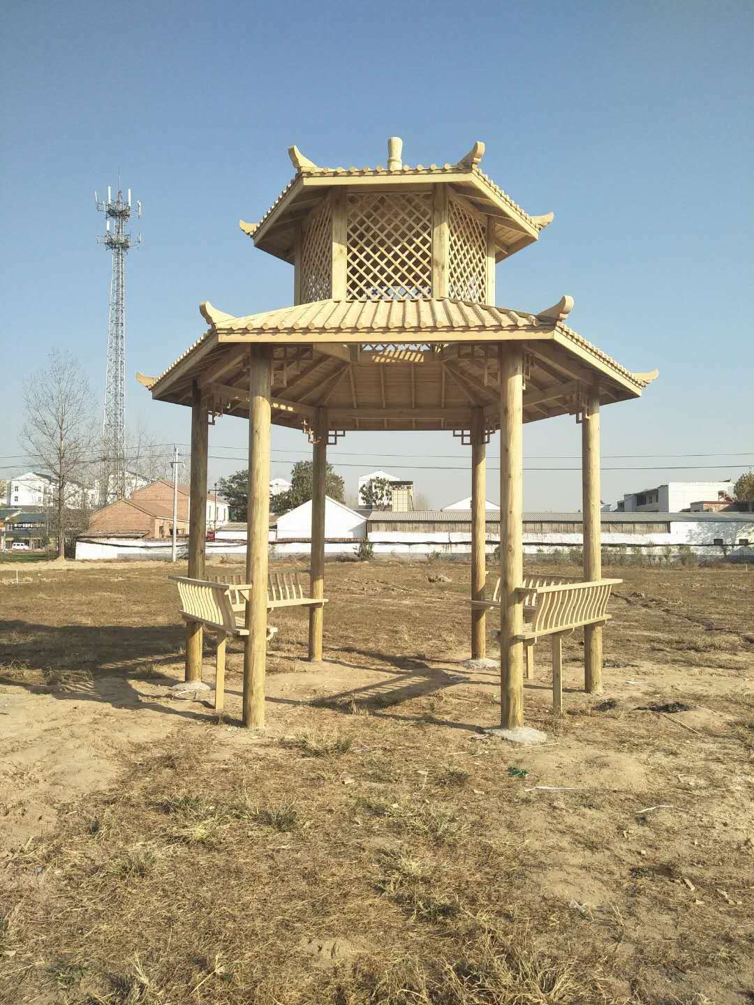 鄭州防腐木涼亭